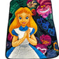 Alice in Wonderland Twin Plush Blanket Super Soft "Alice Garden"