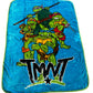 TMNT Mayhem Ninja Turtles Plush 60"x80" Twin Size Blanket