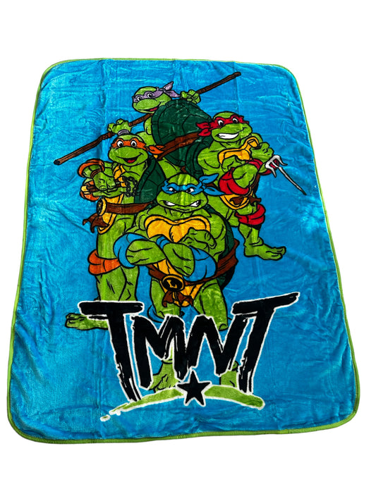 TMNT Mayhem Ninja Turtles Plush 60"x80" Twin Size Blanket