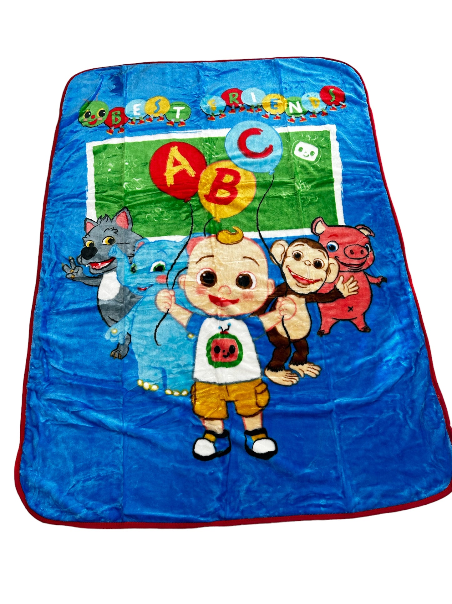 Cocomelon "Best Friends" Soft Plush 60"x80" Twin Size Blanket