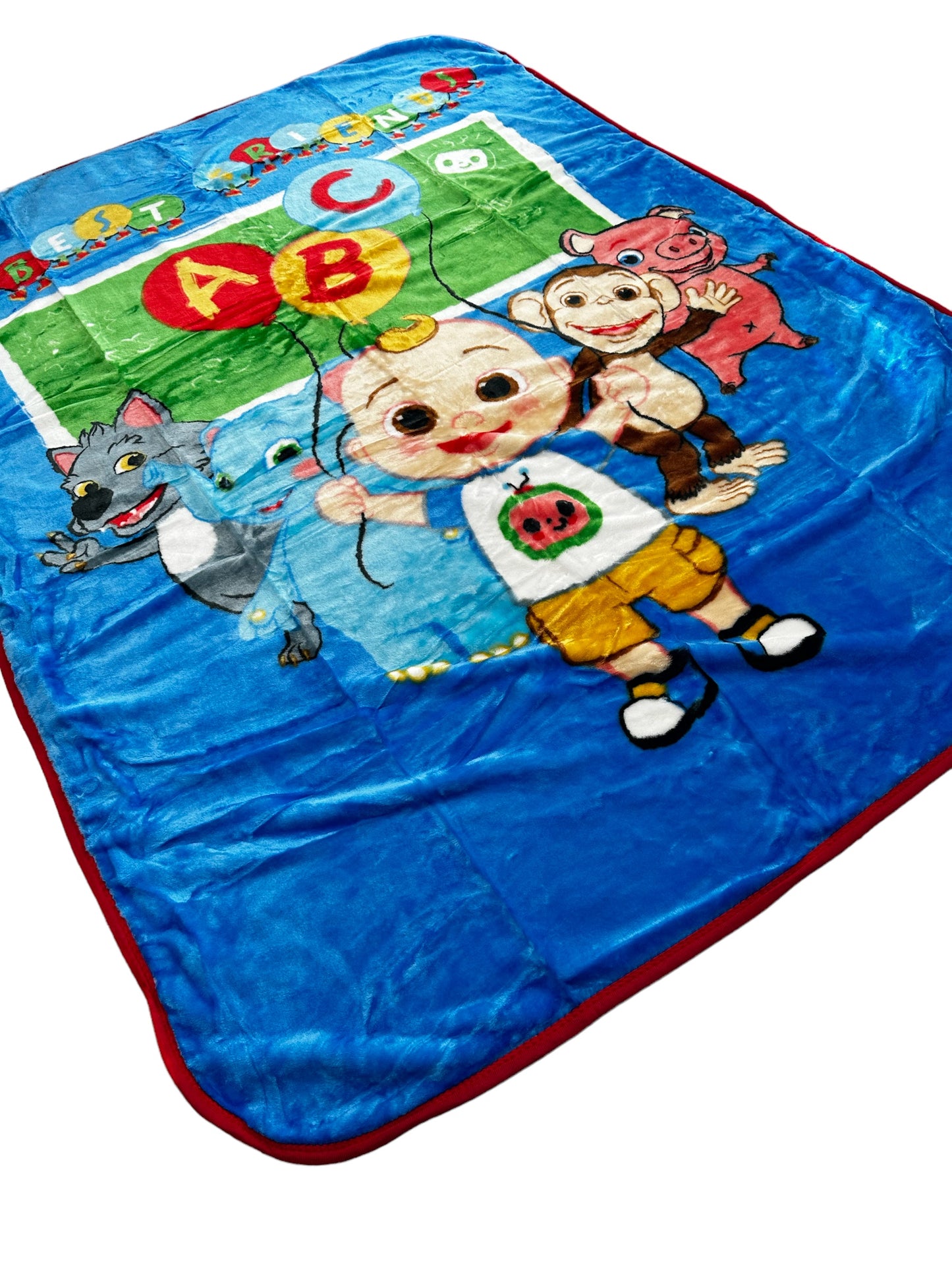 Cocomelon "Best Friends" Soft Plush 60"x80" Twin Size Blanket