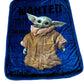 Star Wars Baby Yoda Wanted Twin Plush Blanket