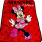 Simply Minnie Mouse Extra Soft Plush 60"x80" Twin Size Blanket