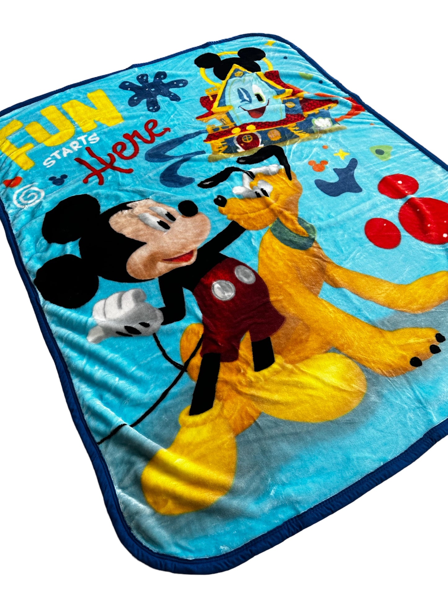Mickey & Pluto Plush Throw Blanket 40"x50" TT