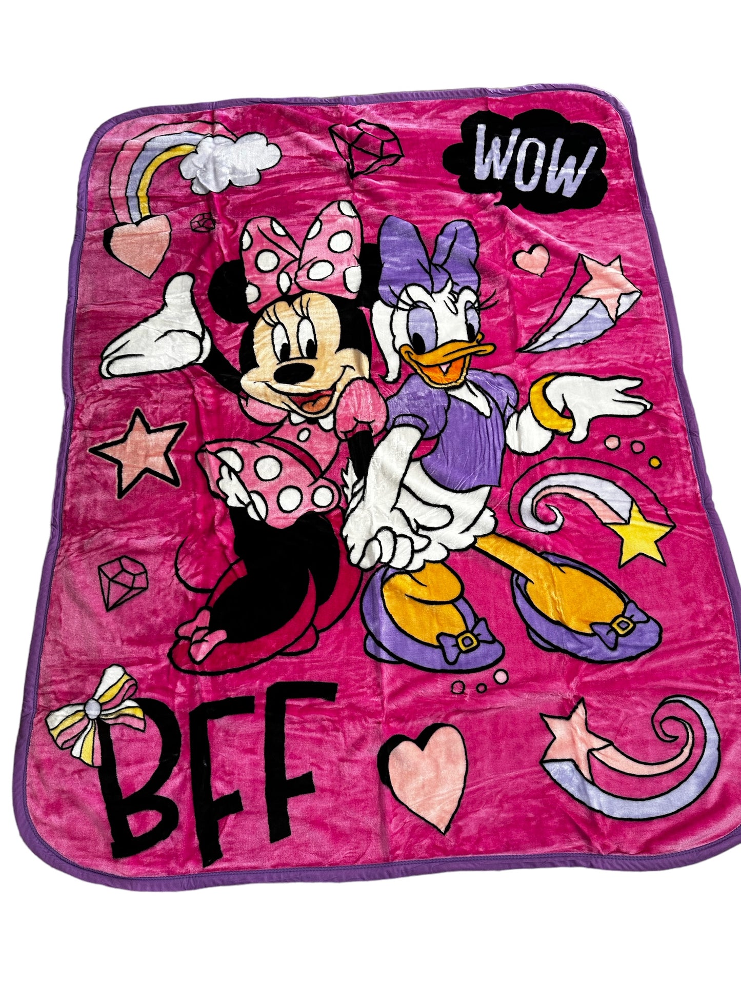 Minnie & Daisy BFF Super Soft Twin Size Plush Blanket 60"x80"