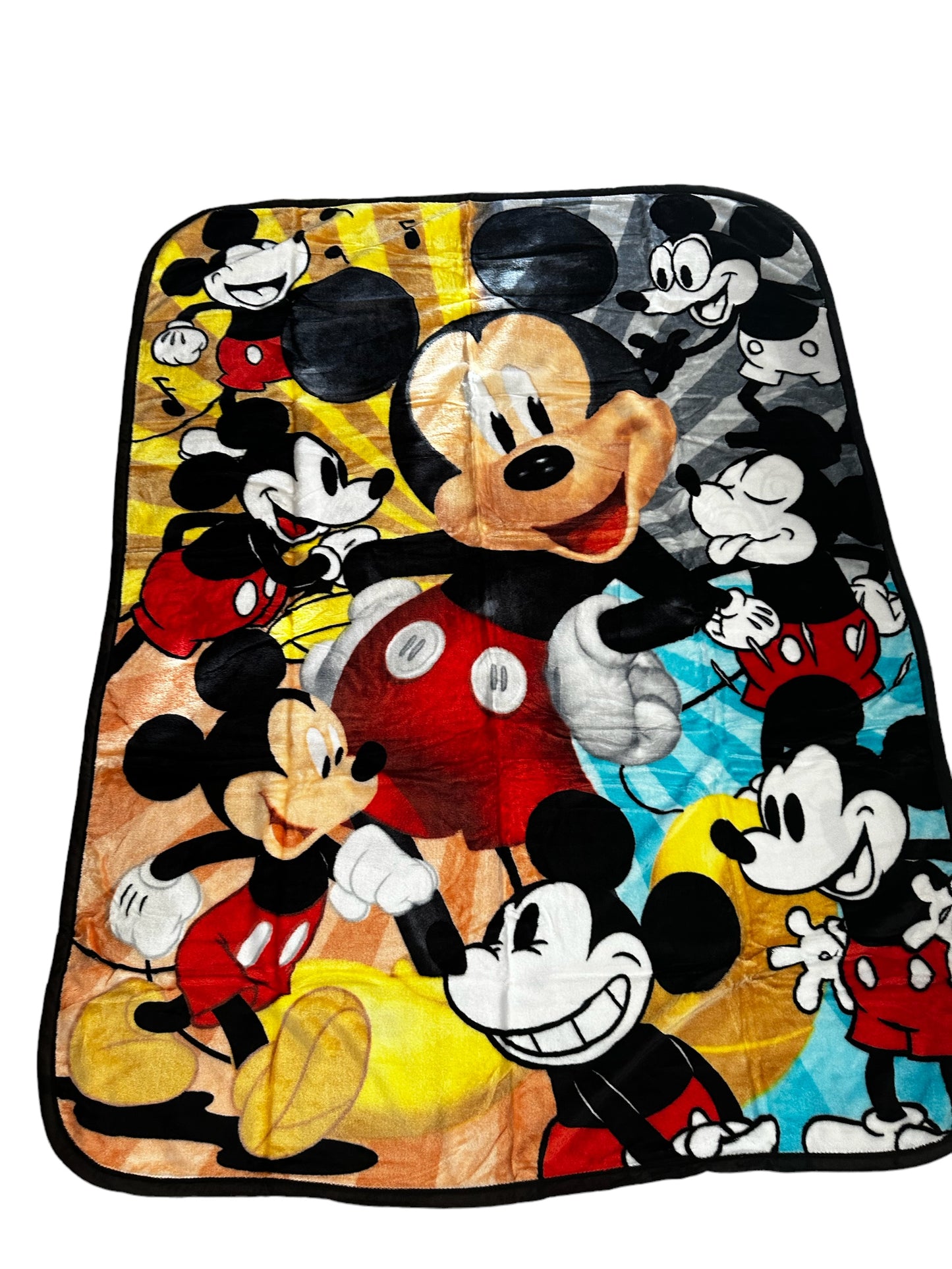 Mickey Changing Faces Super Soft Twin Size Plush Blanket 60"x80"