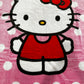 Classic Hello Kitty Polka Dots Twin 60"x80"  Plush Blanket Extra Soft