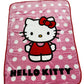Classic Hello Kitty Polka Dots Twin 60"x80"  Plush Blanket Extra Soft