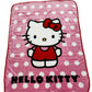 Classic Hello Kitty Polka Dots Twin 60"x80"  Plush Blanket Extra Soft