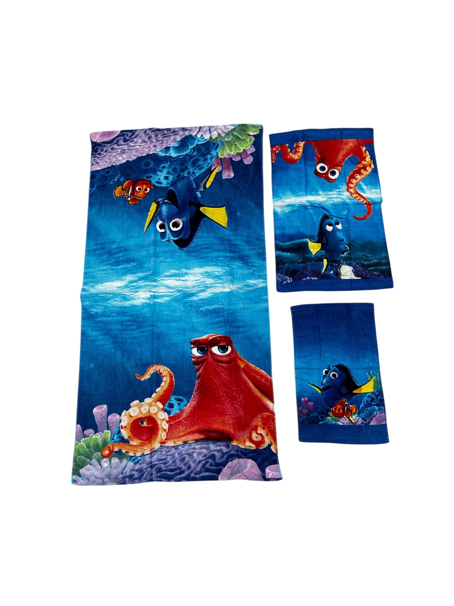 Disney Finding Nemo 3 Pieces Bath 100% Cotton Kids Towel Set