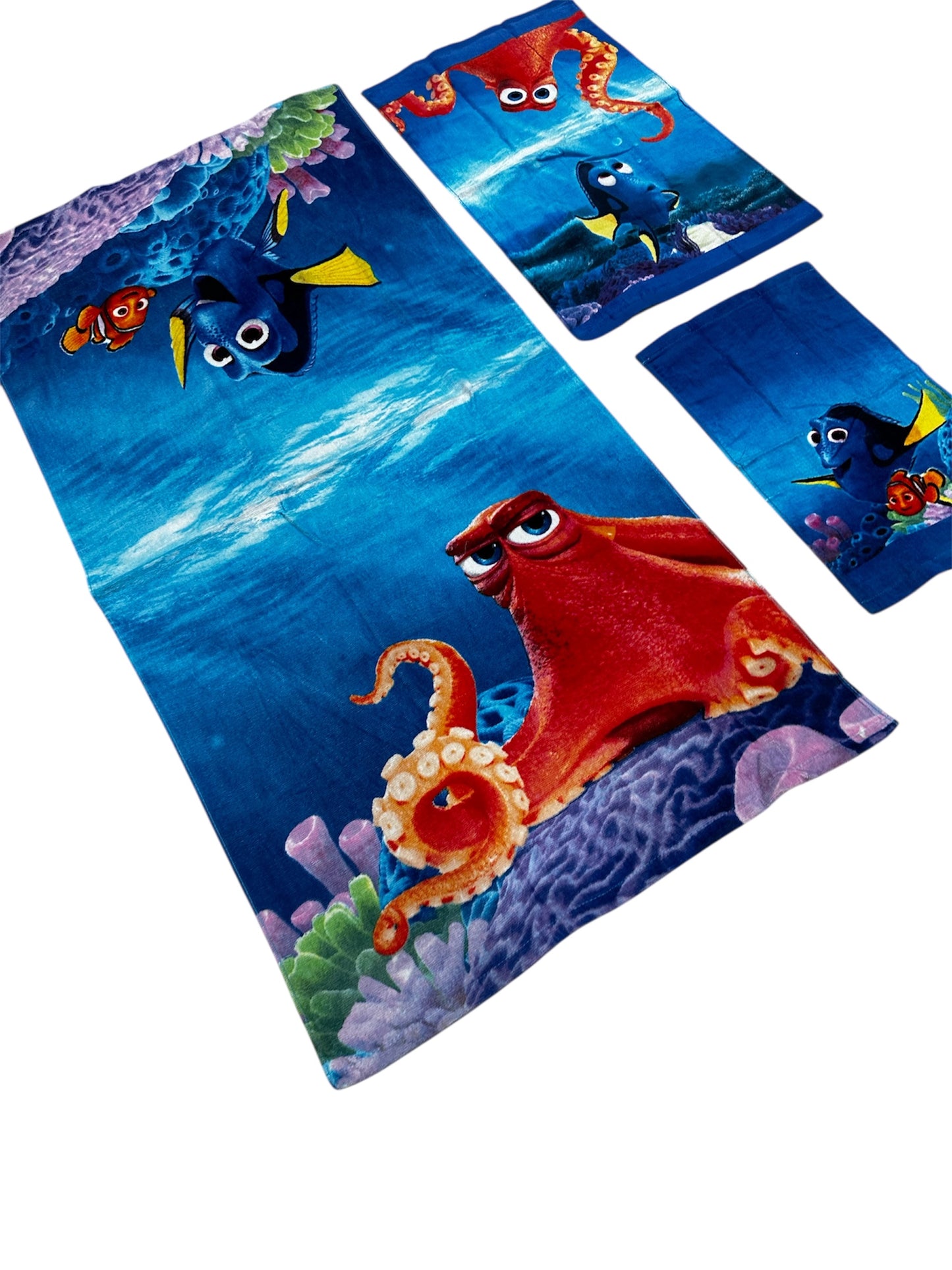 Disney Finding Nemo 3 Pieces Bath 100% Cotton Kids Towel Set