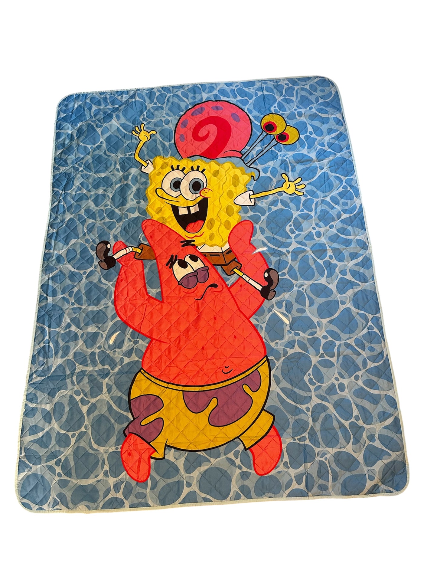 Spongebob Squarepants "Friends" Twin Quilted Bedspread Only