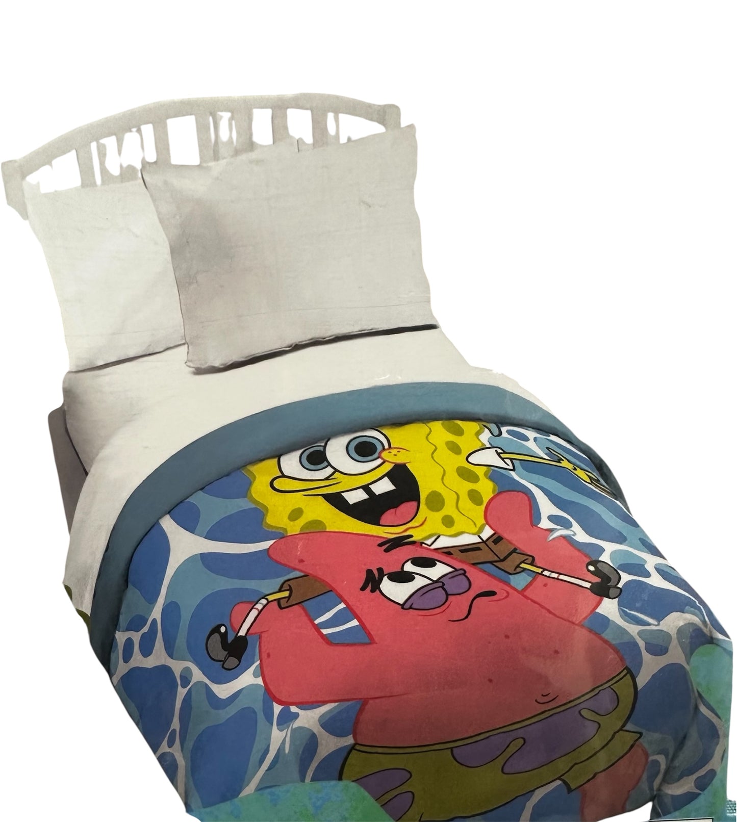 Spongebob Squarepants "Friends" Twin Quilted Bedspread Only