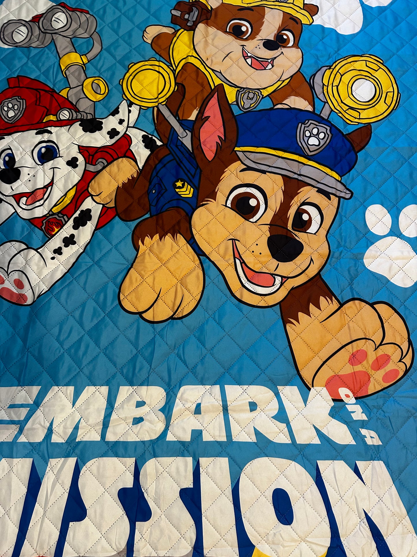 Paw Patrol "Missions" Twin Quilted Bedspread Only