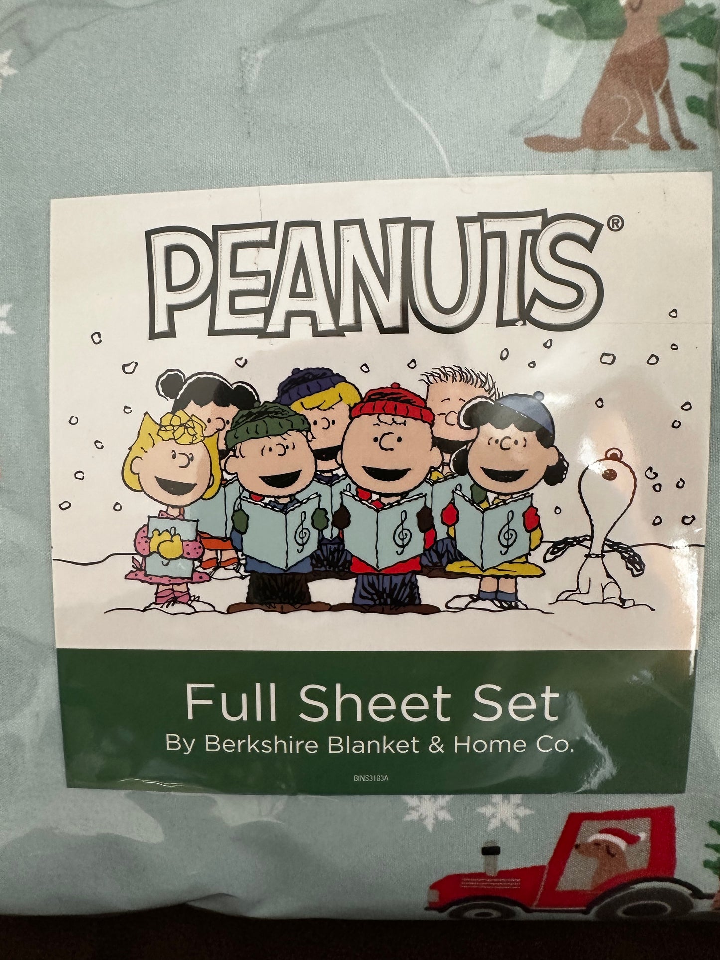 Snoopy Peanuts 4 Piece Full Size Sheet Set By Berkshire