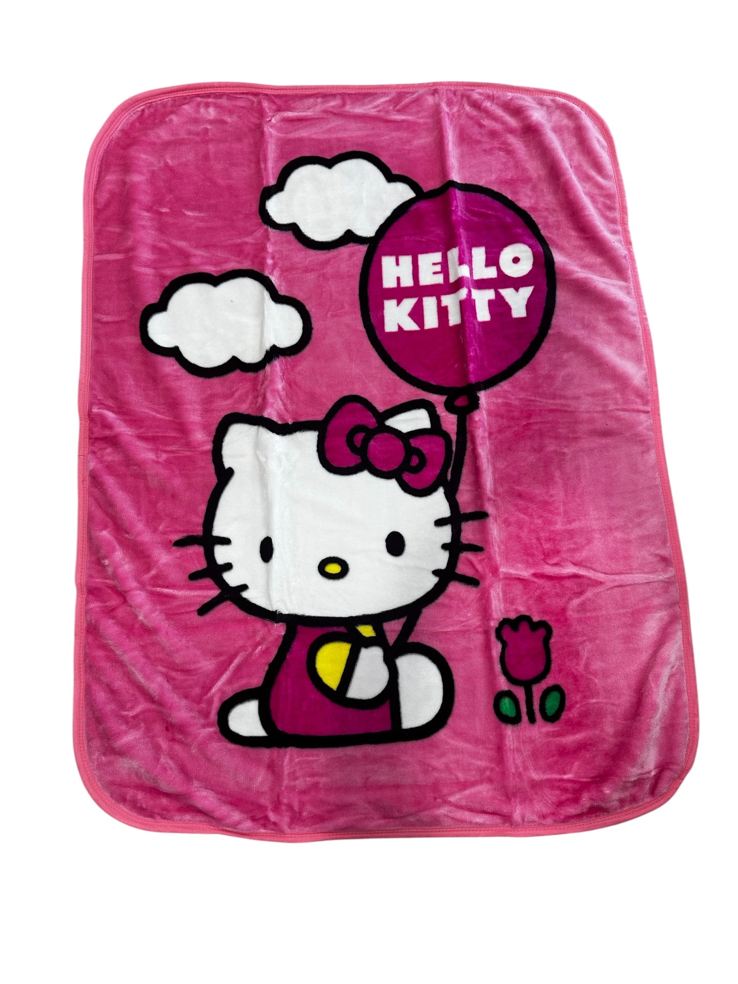 Hello Kitty "Hello Balloon" Plush 40"x50" Throw Blanket TT