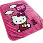 Hello Kitty "Hello Balloon" Plush 40"x50" Throw Blanket TT
