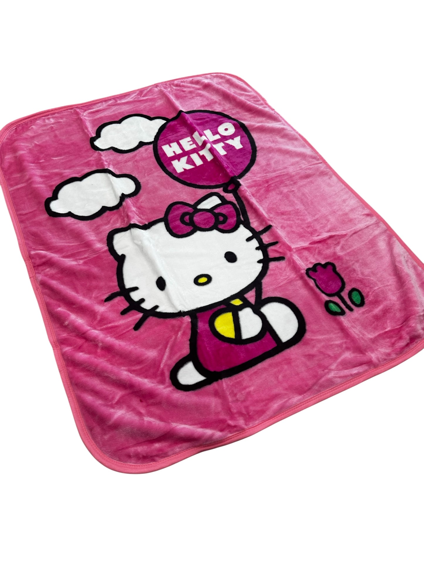Hello Kitty "Hello Balloon" Plush 40"x50" Throw Blanket TT