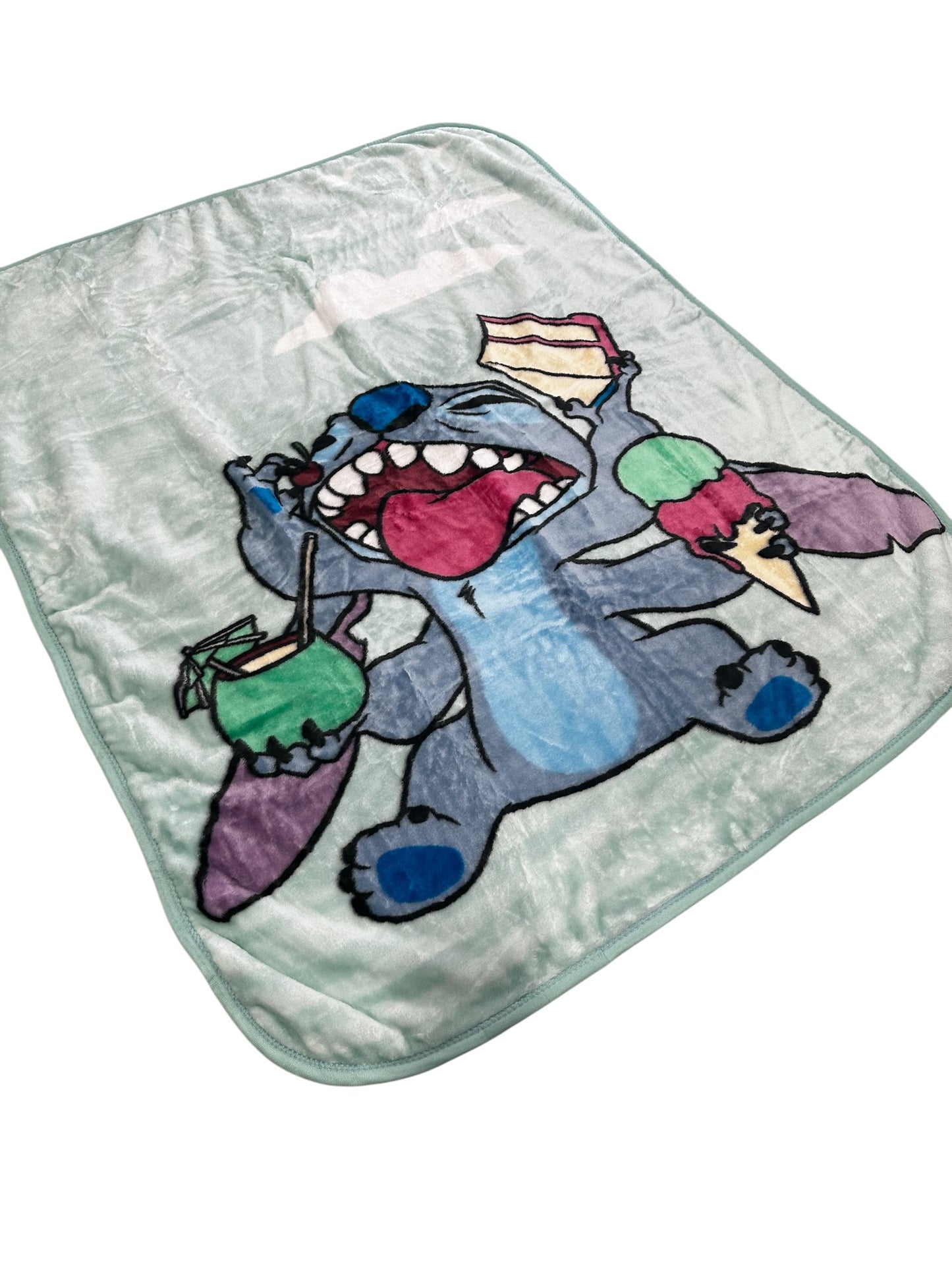 Stitch "My Happy Place" Plush 40"x50" Throw Blanket TT