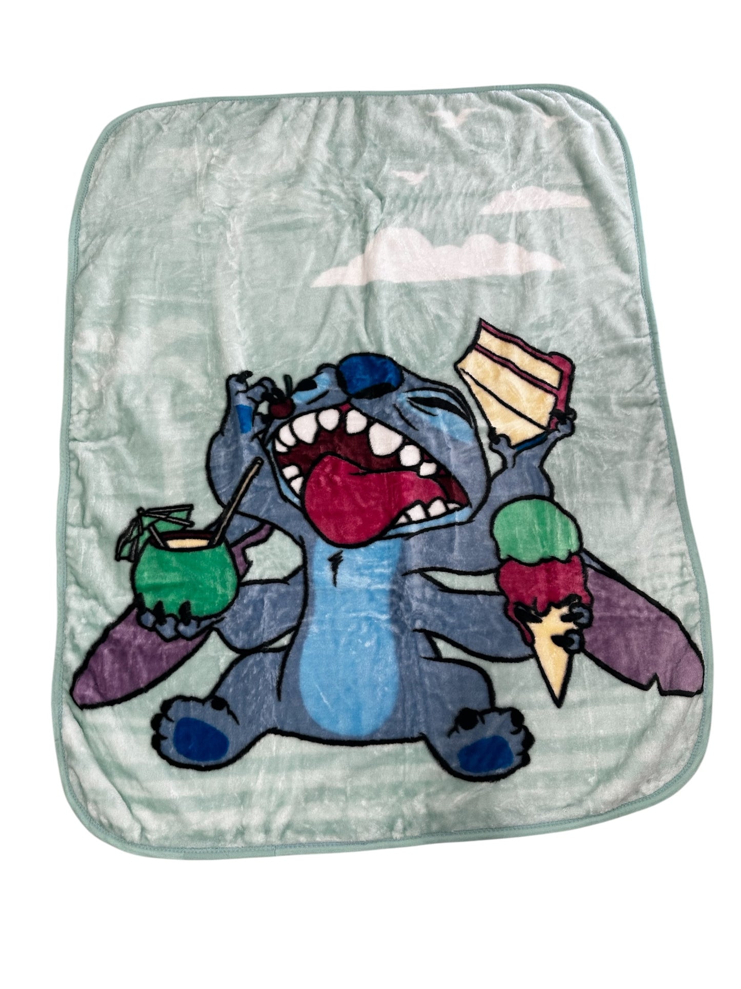 Stitch "My Happy Place" Plush 40"x50" Throw Blanket TT