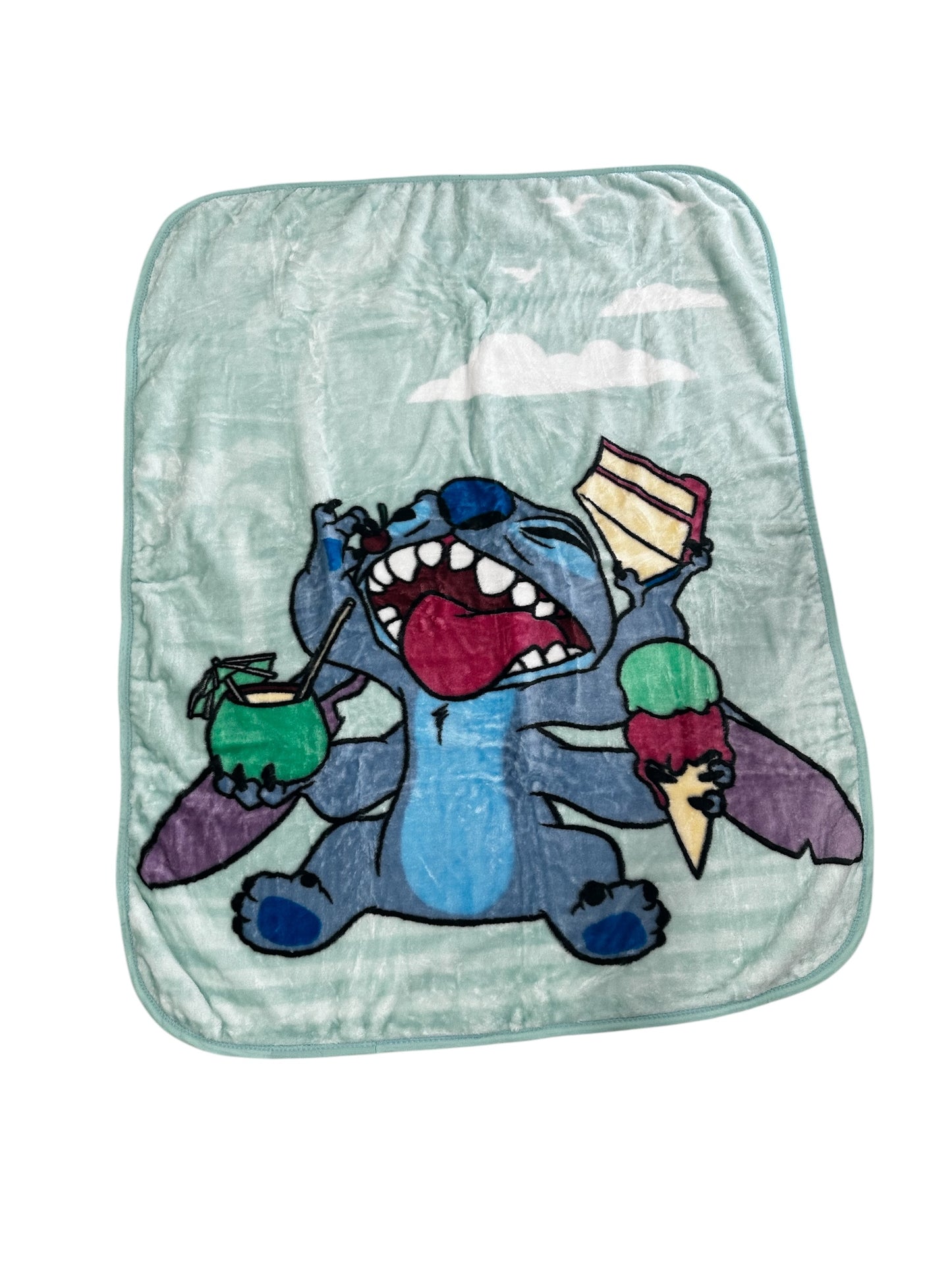 Stitch "My Happy Place" Plush 40"x50" Throw Blanket TT