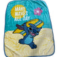 Stitch "Make Waves All Day" Plush 43"x55" Throw Blanket TT