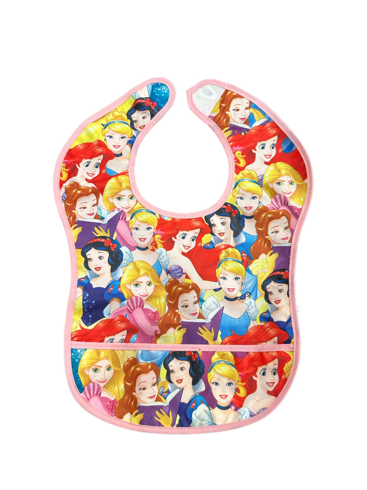 Feeding Bibs Baby and Toddler for 6-24 Months,  Soft Fabric, 2-pk Princess Magic