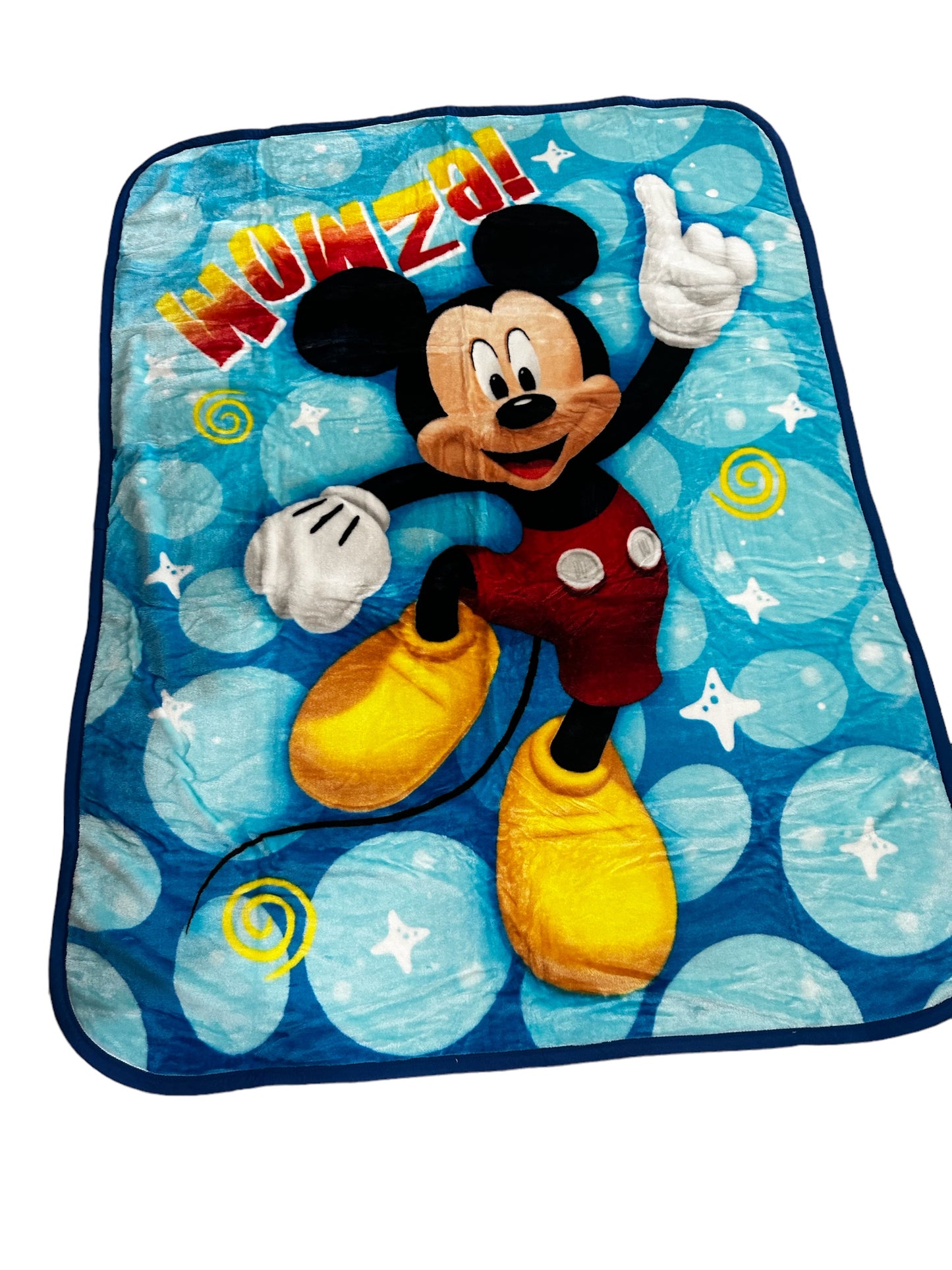 Mickey Mouse Wowza! Super Soft Twin Size Plush Blanket 60"x80"