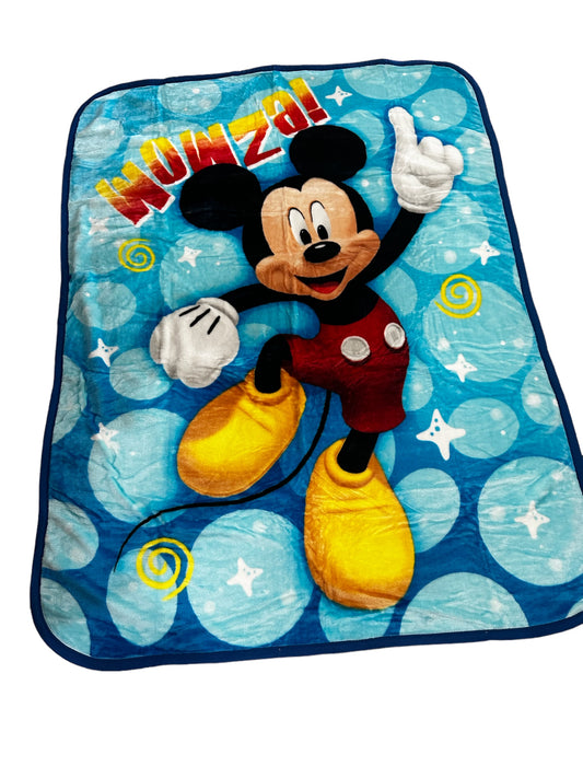Mickey Mouse Wowza! Super Soft Twin Size Plush Blanket 60"x80"