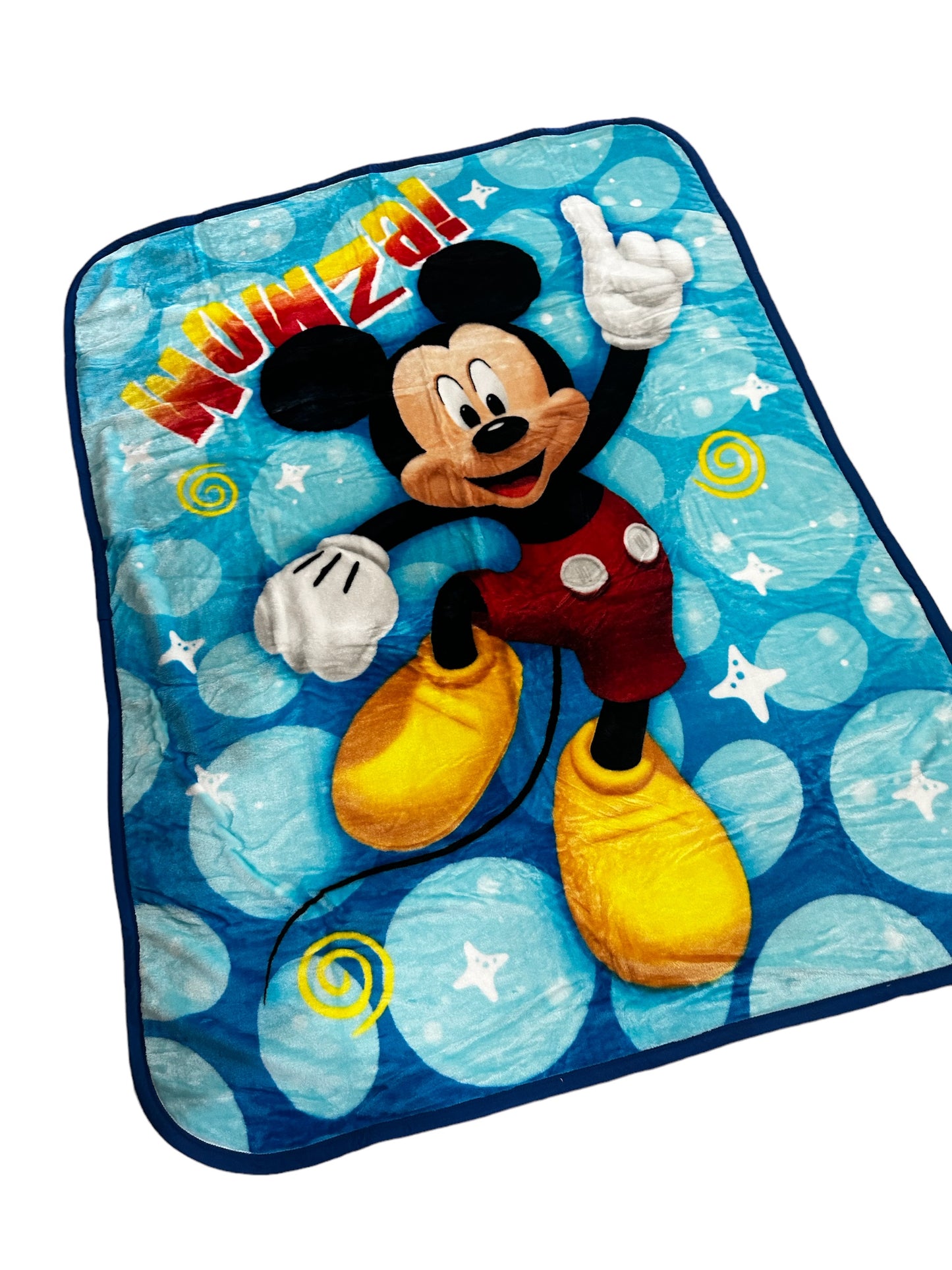 Mickey Mouse Wowza! Super Soft Twin Size Plush Blanket 60"x80"