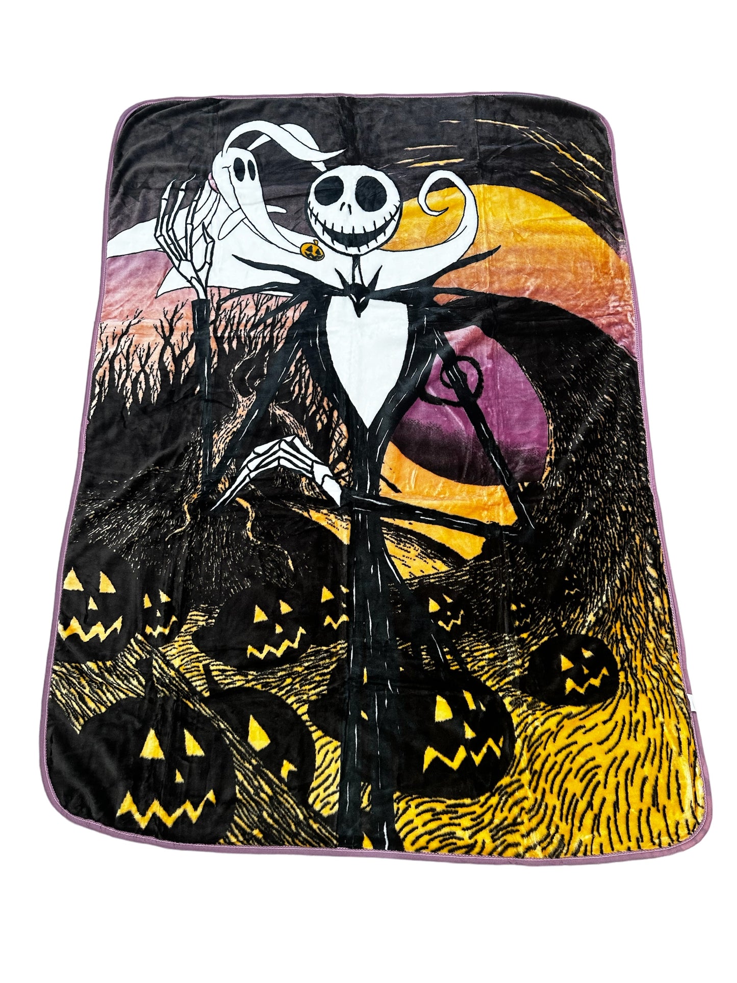 Nightmare Before Christmas NBC Twin Plush Blanket Super Soft "Moonlit Jack"