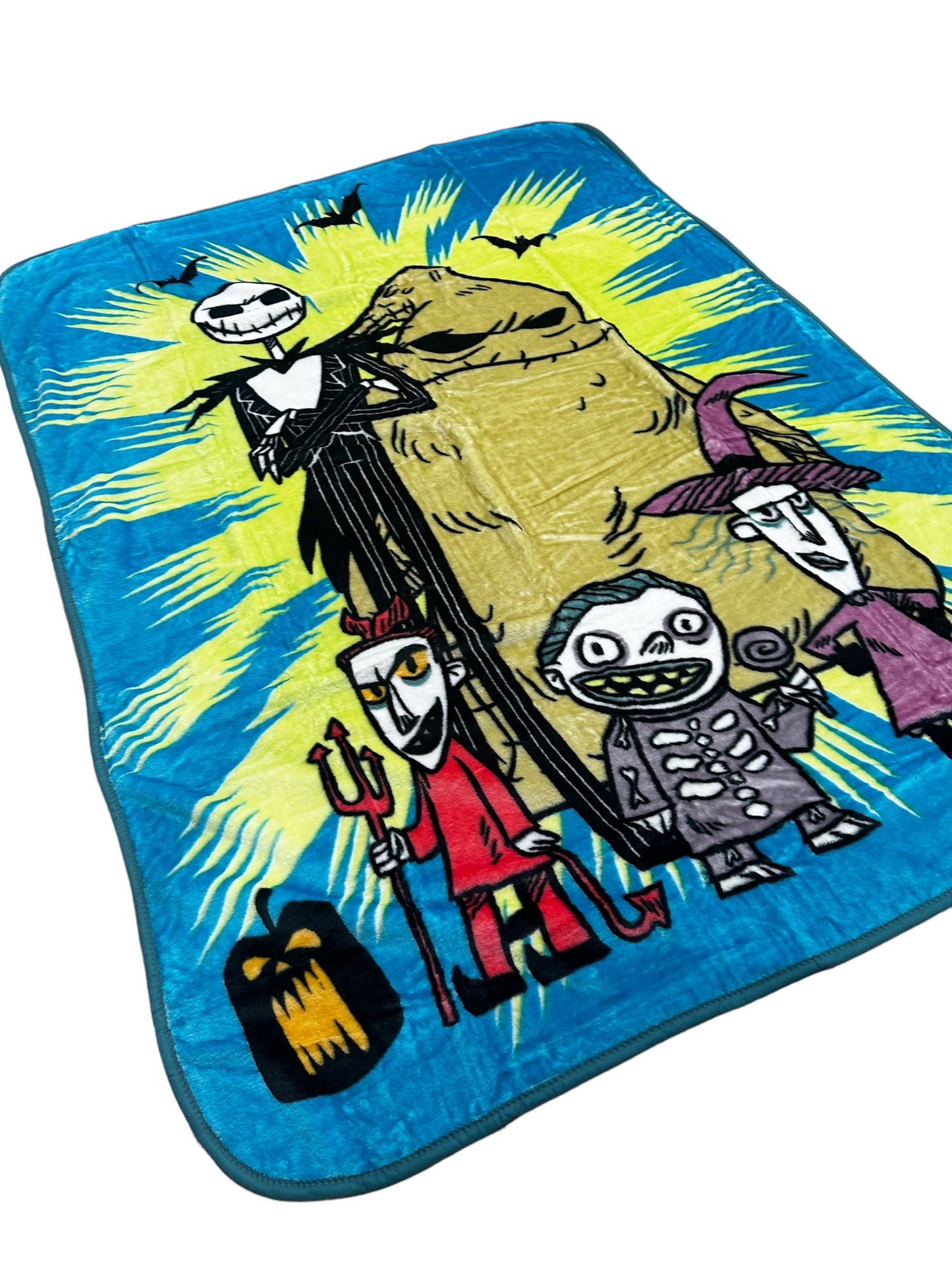 Nightmare Before Christmas Twin Plush Blanket Super Soft "Scaring Is My Business"