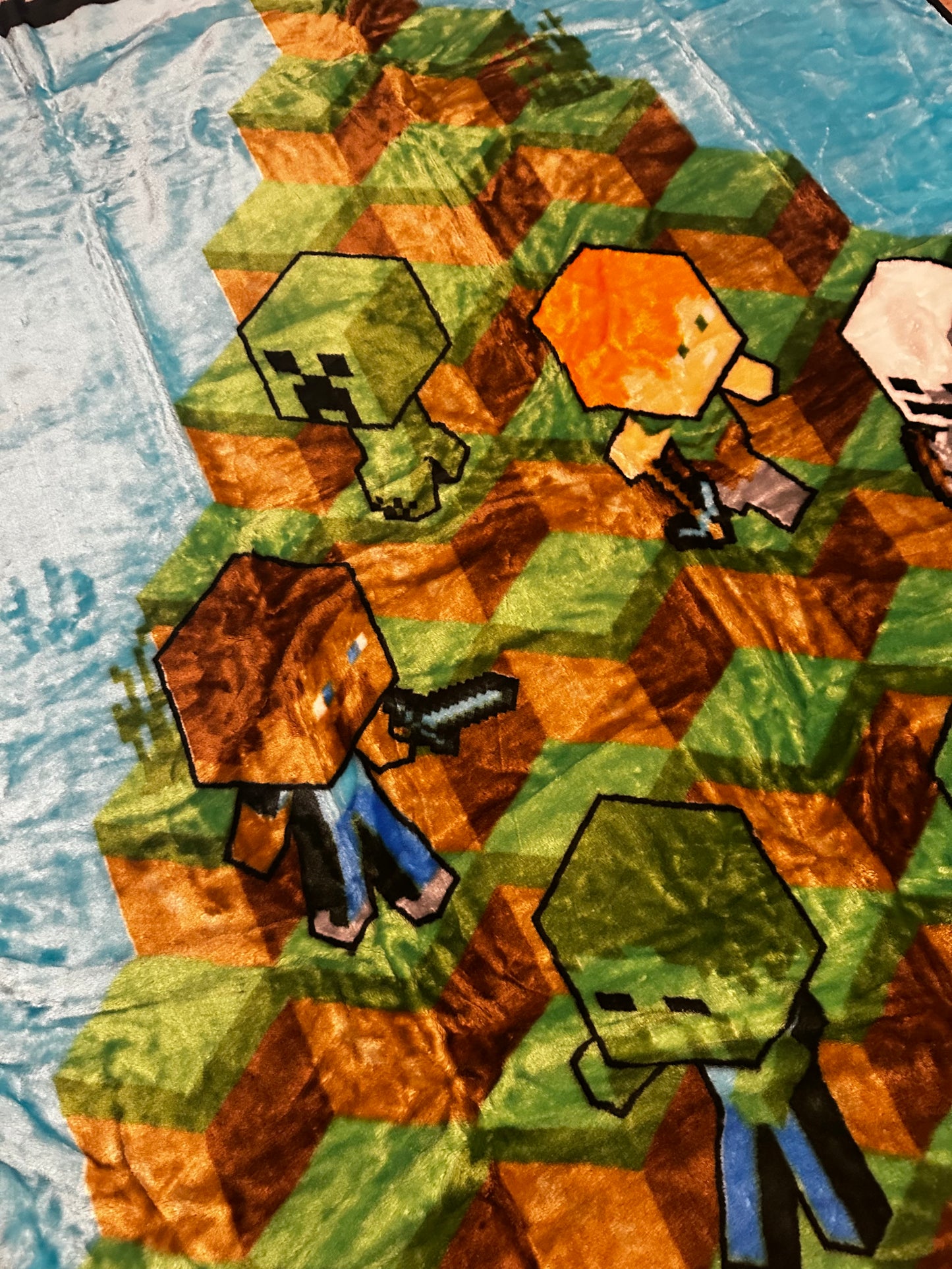 Minecraft Plush 60"x80" Twin Size Blanket