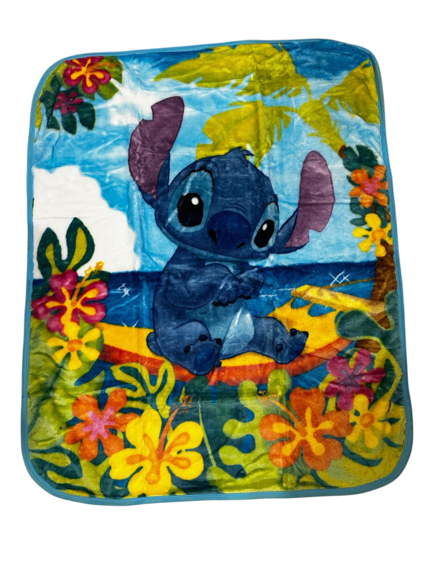 Lilo & Stitch Soft Plush 40"x50" Throw Blanket "Chillin Stitch" TT