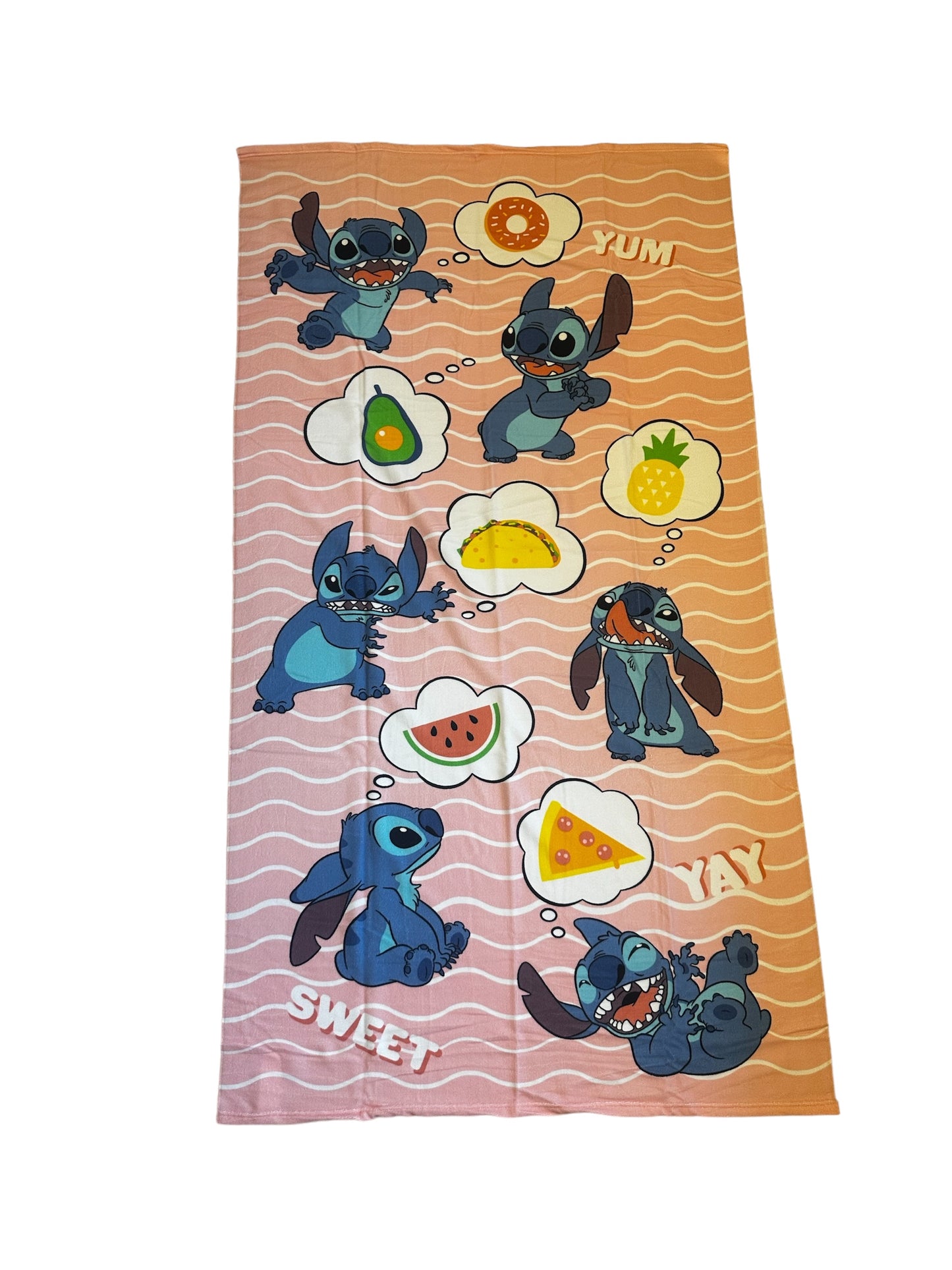 Yummy Icons Oversize 40"x72" Beach Towel Lilo & Stitch Kids