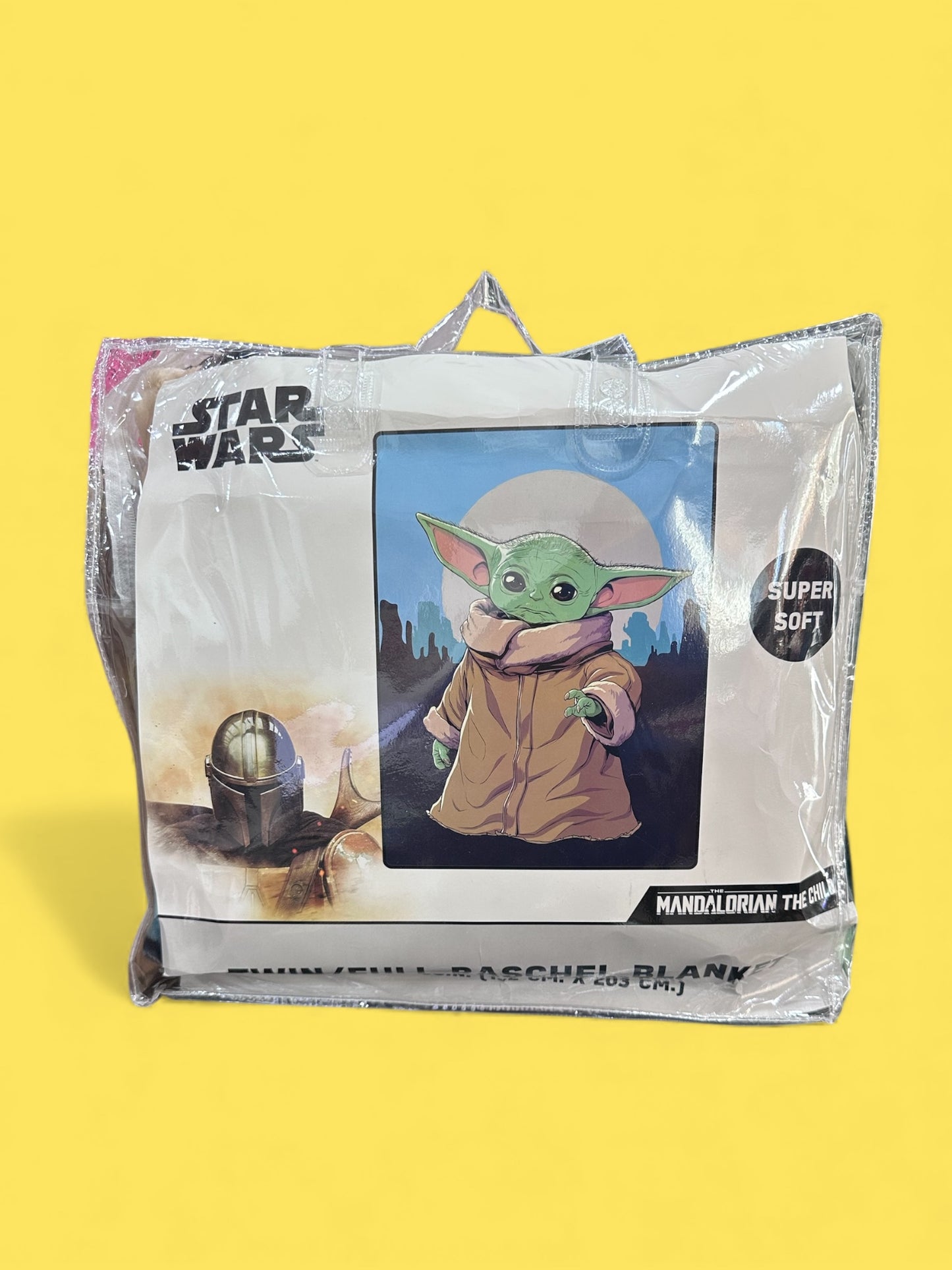 Star Wars Mandalorian Twin Full Plush Rachelle Blanket