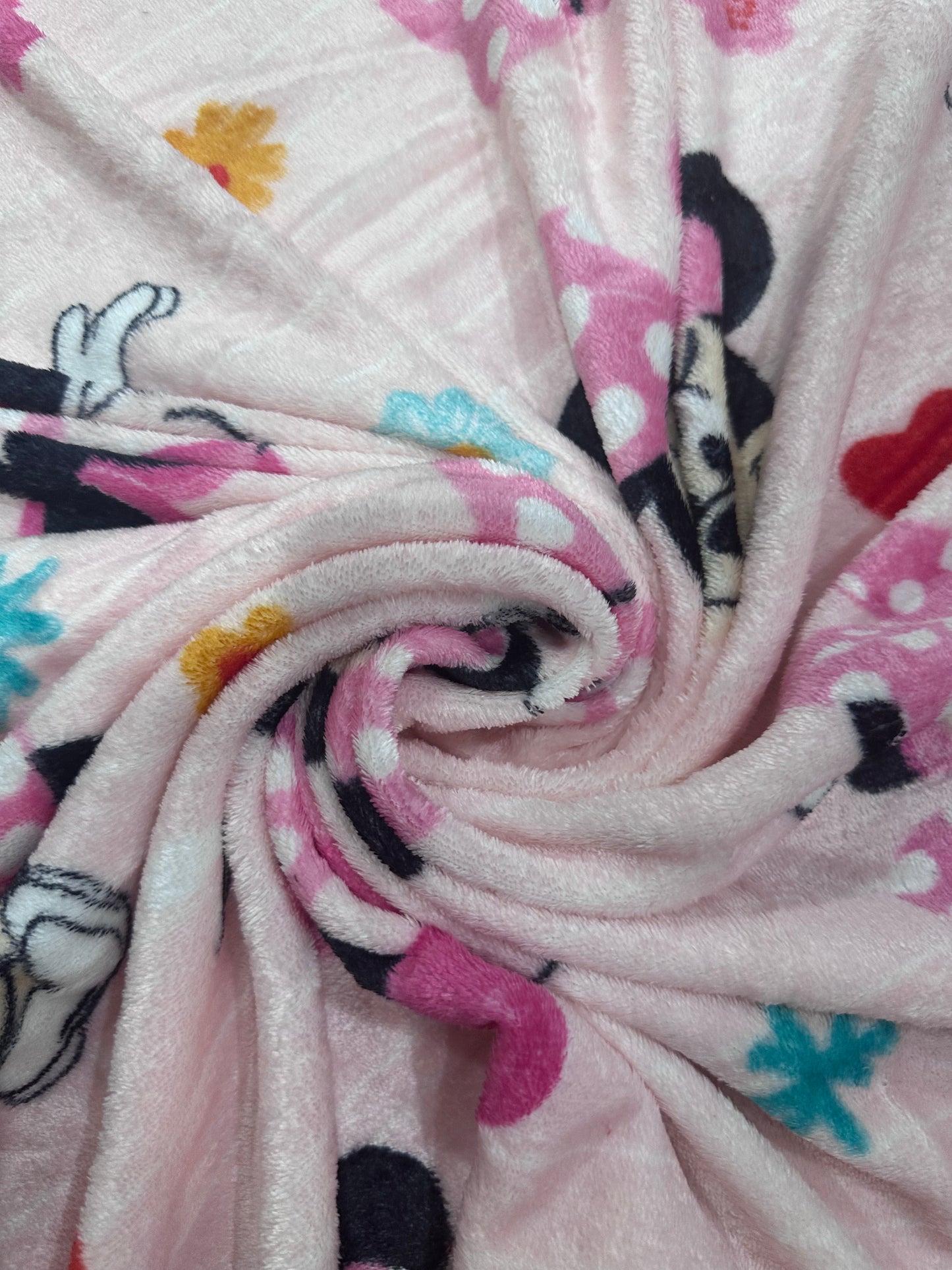 Classic Minnie Mouse Soft Silky Touch Fleece Throw Blanket 40"x50" BB