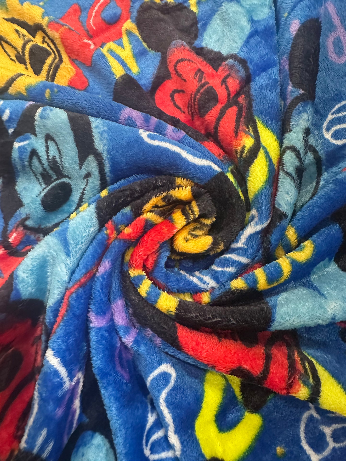 Classic Mickey Mouse Soft Silky Touch Fleece Throw Blanket 40"x50" BB
