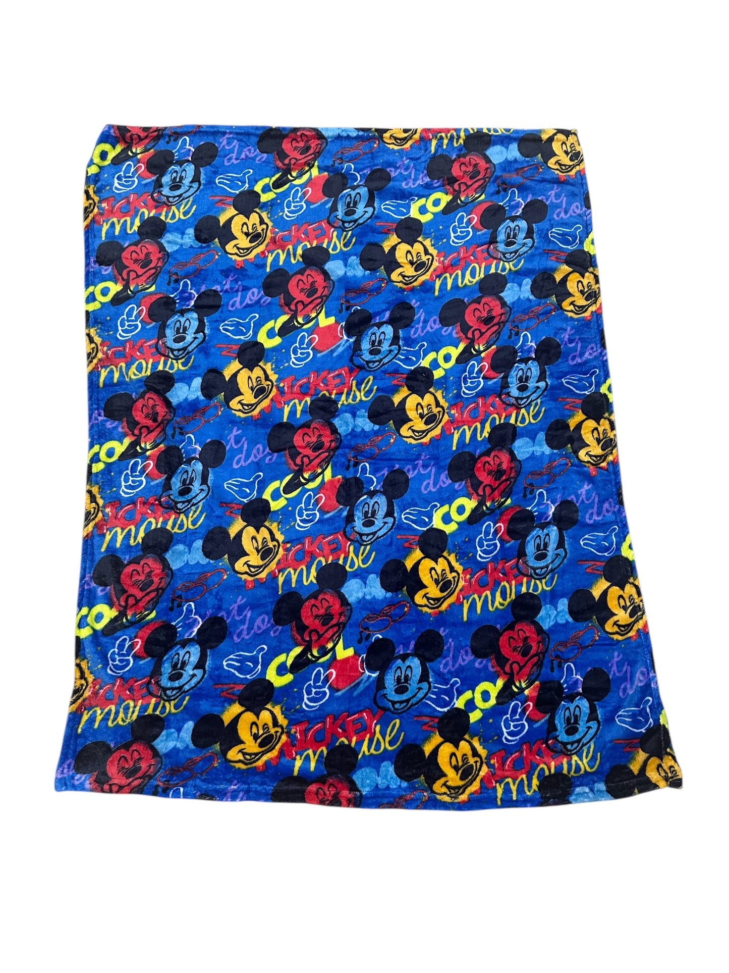 Classic Mickey Mouse Soft Silky Touch Fleece Throw Blanket 40"x50" BB