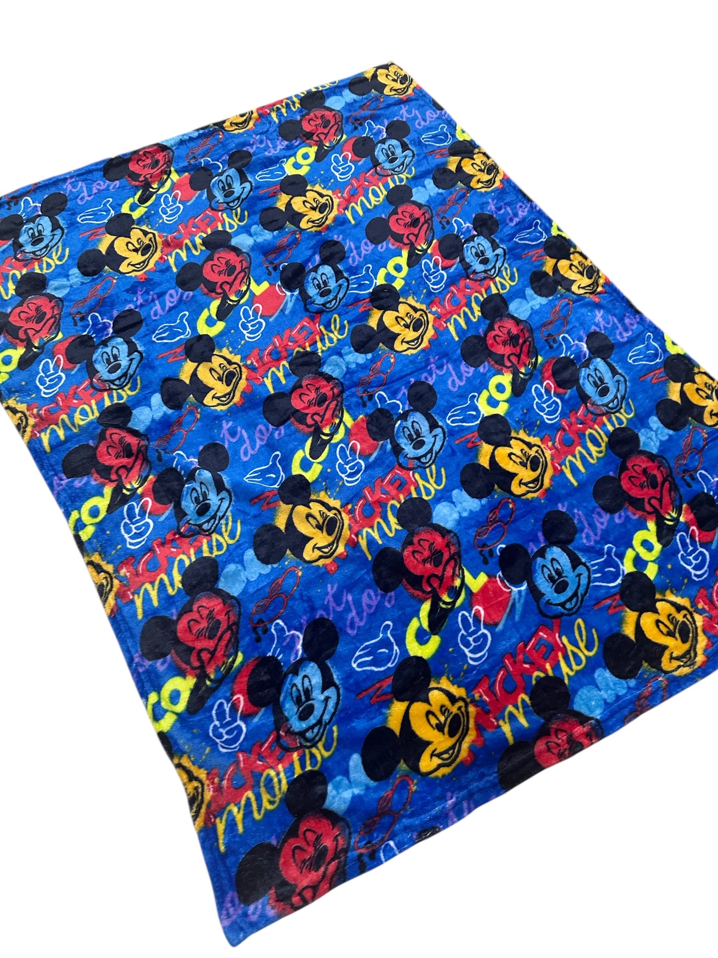 Classic Mickey Mouse Soft Silky Touch Fleece Throw Blanket 40"x50" BB