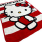 Hello Kitty  Stripes Twin 60"x80" Extra Soft Plush Blanket