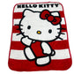 Hello Kitty  Stripes Twin 60"x80" Extra Soft Plush Blanket