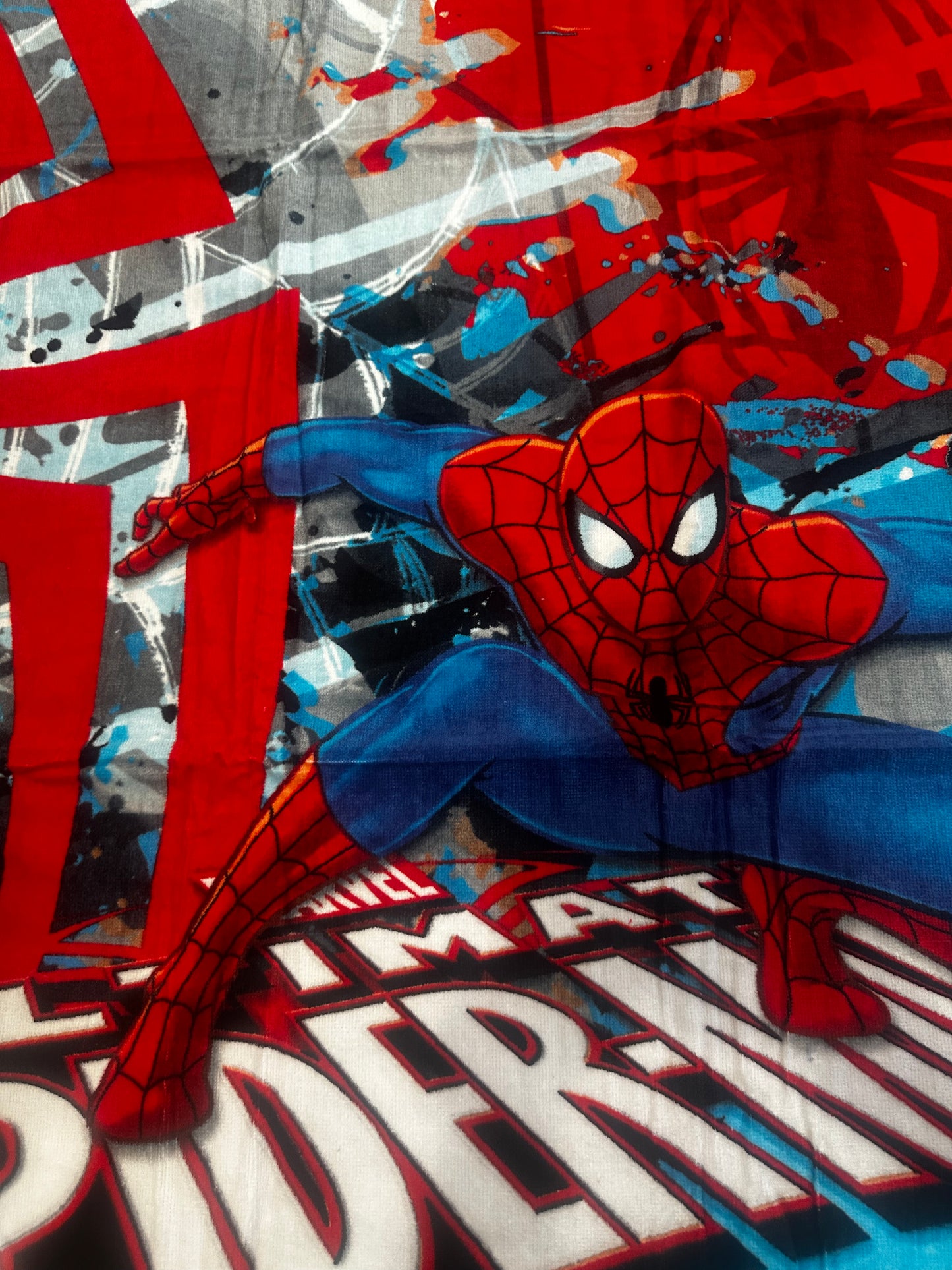 Marvel Spiderman Super Spy Fiber Reactive 100% Cotton Beach Bath Towel