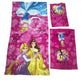 Disney Princess 3 Pieces Bath 100% Cotton Kids Towel Set