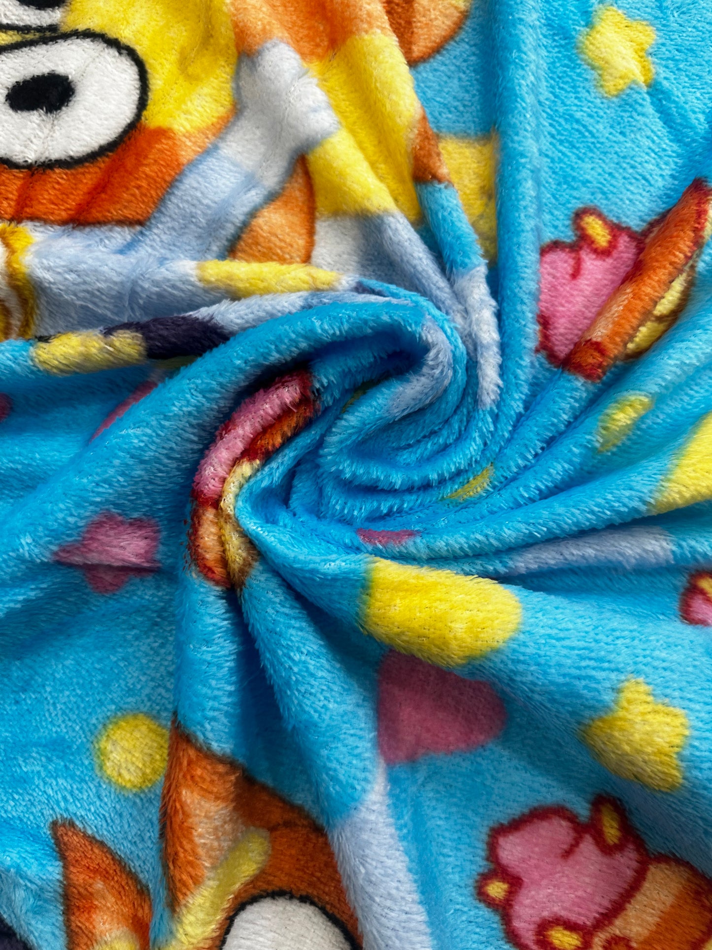 Bluey & Bingo Soft Silky Fleece Throw 40"x50" Kids Blanket "Party Pups"