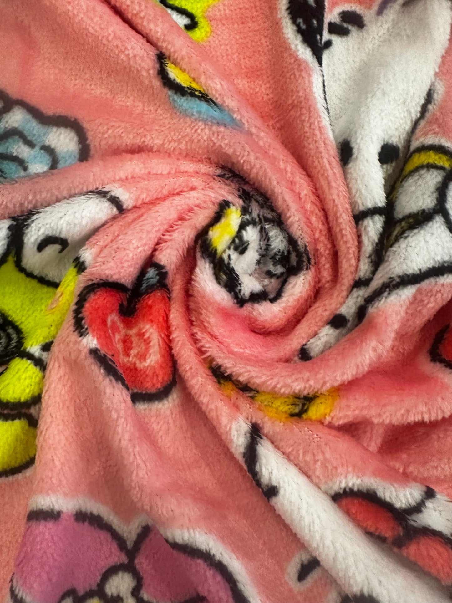 Hello Kitty & Friends Soft Silky Fleece Throw 40"x50" Kids Blanket “Sweetest Friends”