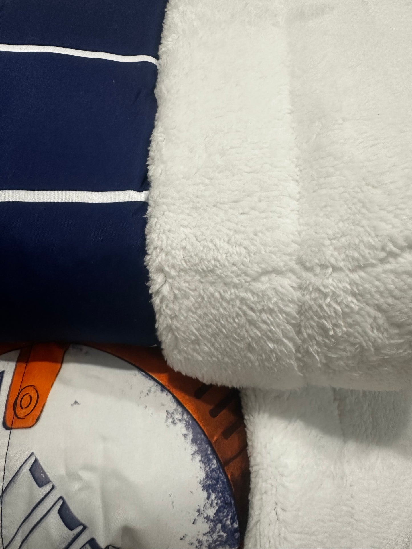 Star wars The Last Jedi Twin/Full Comforter Blanket 2 in 1 Full Sherpa Reverse (Featuring BB8 and R2D2)