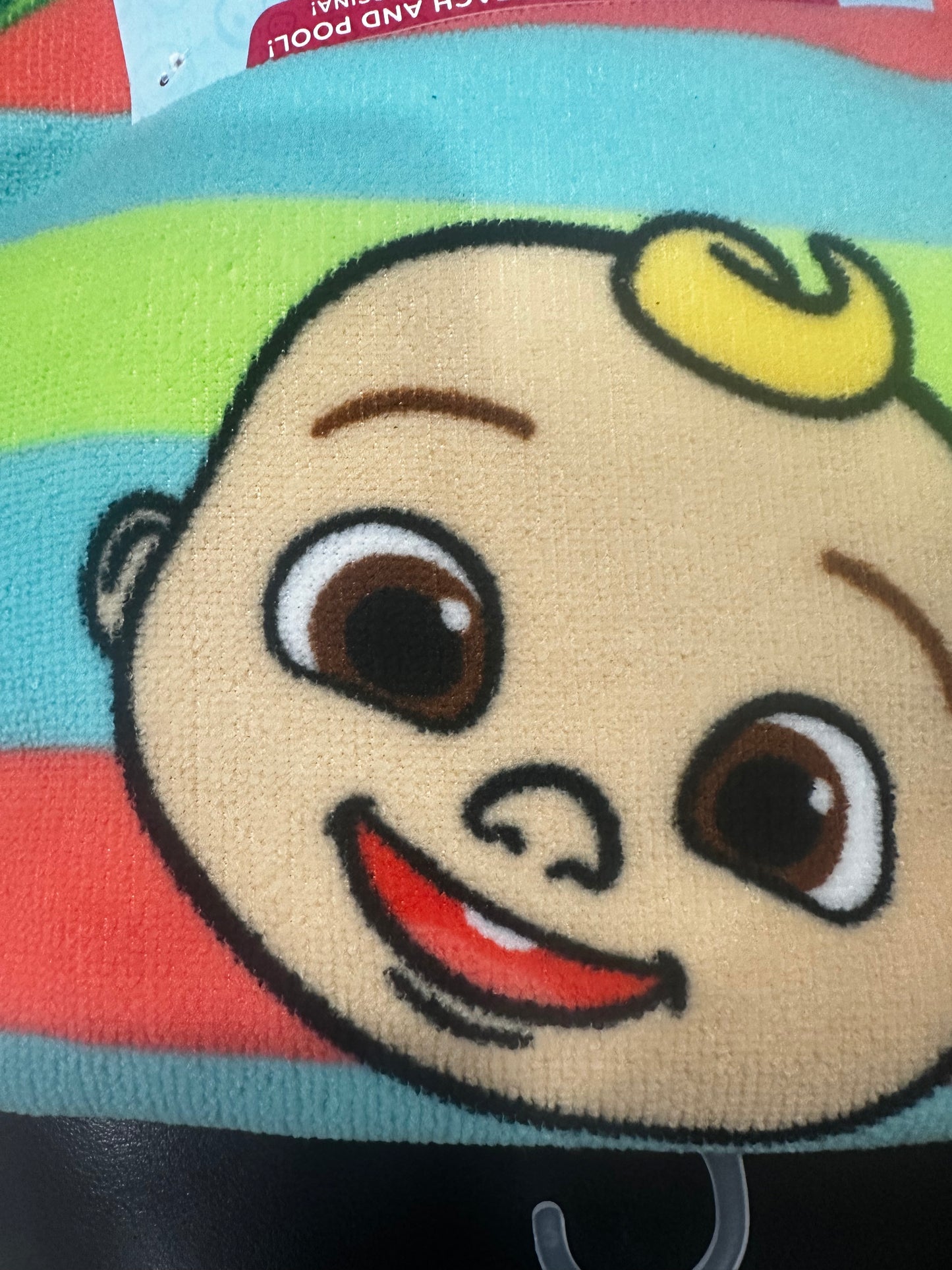 Cocomelon - Hooded Kids Towel Poncho "Candy Stripes"