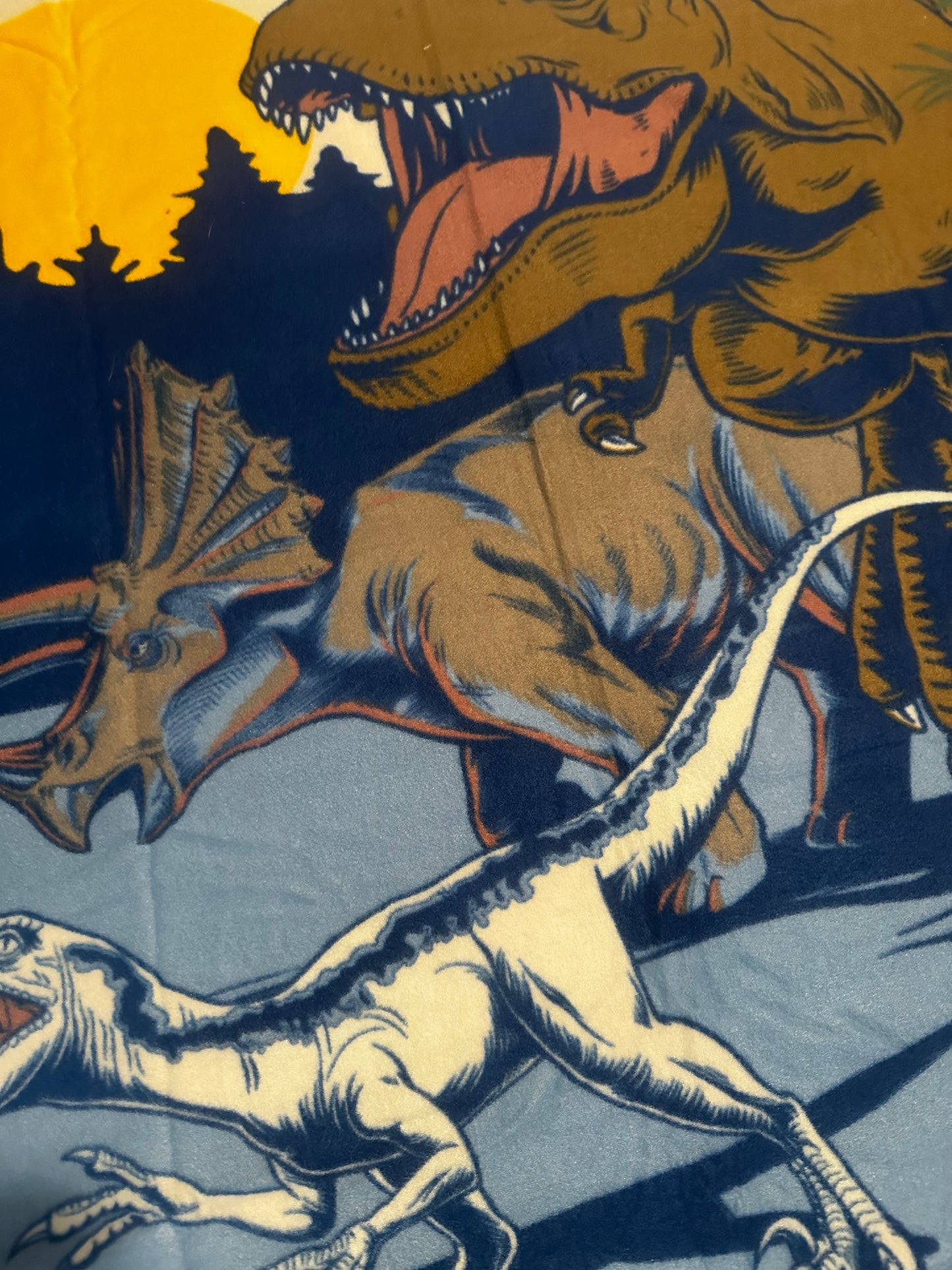Jurassic World T-Rex Super Soft Fleece Throw 40"x50" Kids Blanket