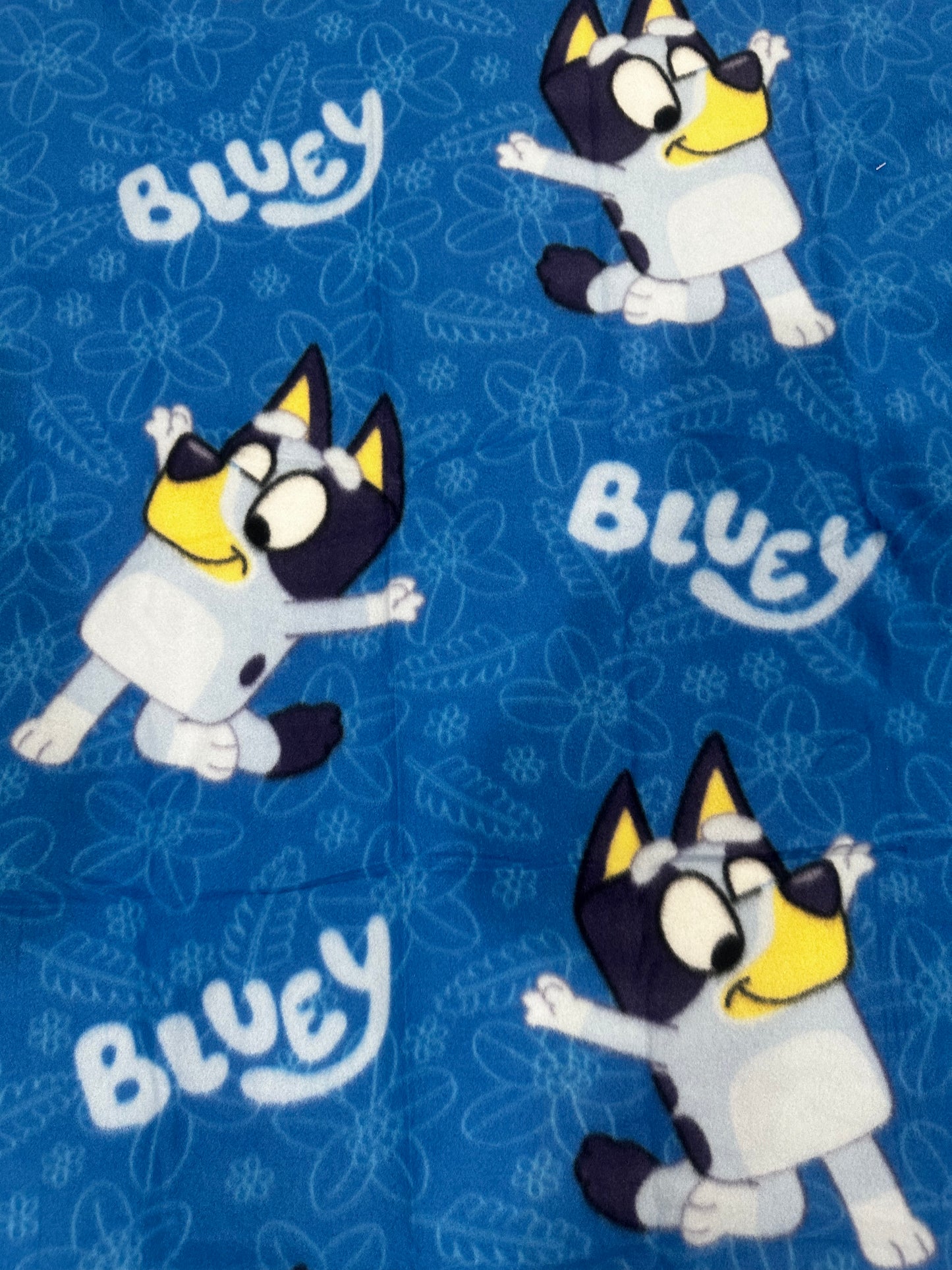 Bluey Hugger & 40"x50" Fleece Throw Blanket & Body Pillow